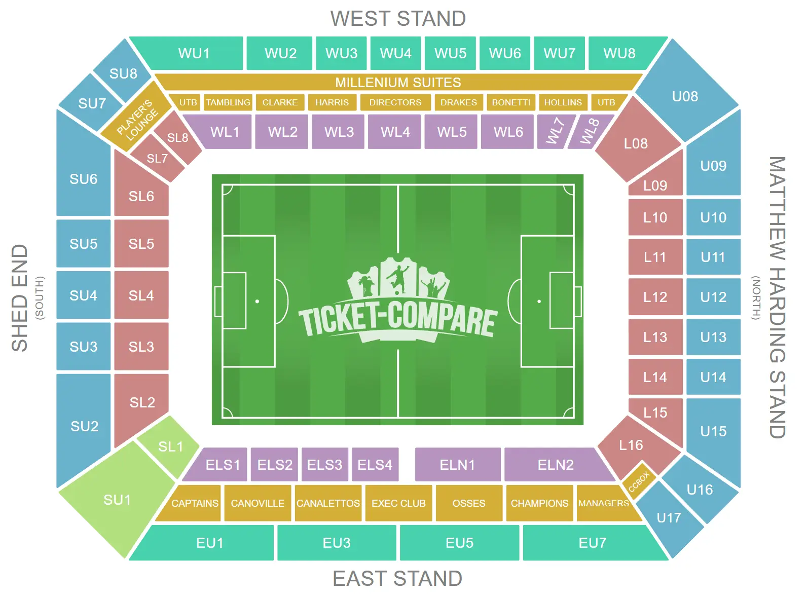 Stamford Bridge Seating Plan
