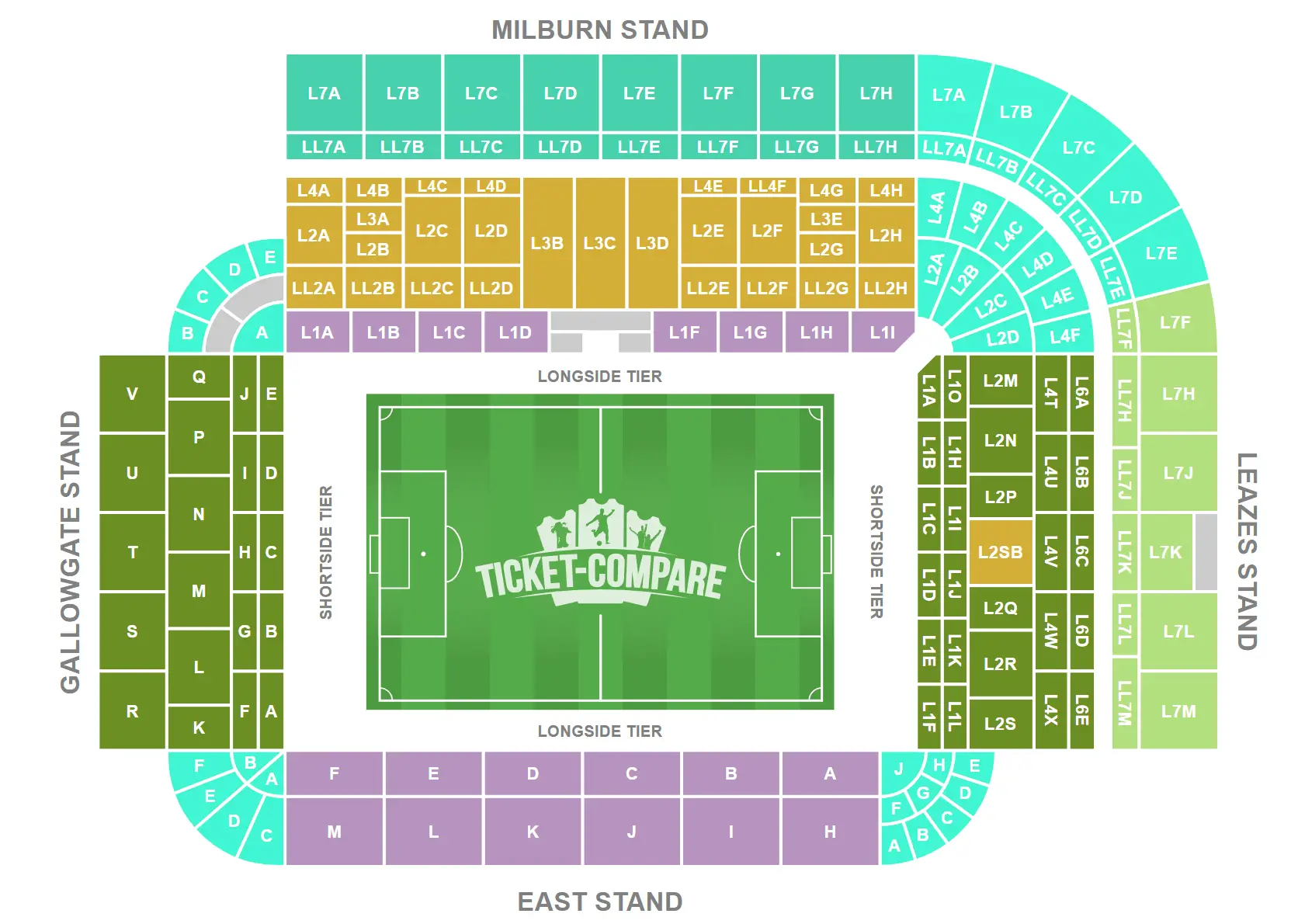 St James' Park Seating Plan
