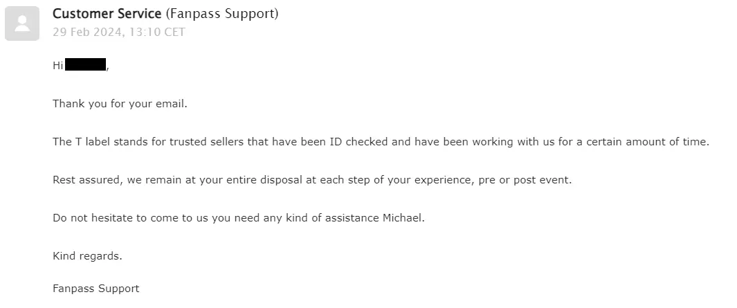 customer service email