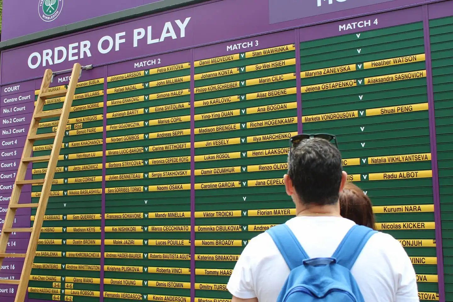 Photo of Order Of Play