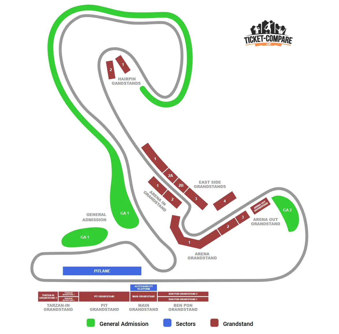 Circuit Zandvoort Seating Plan