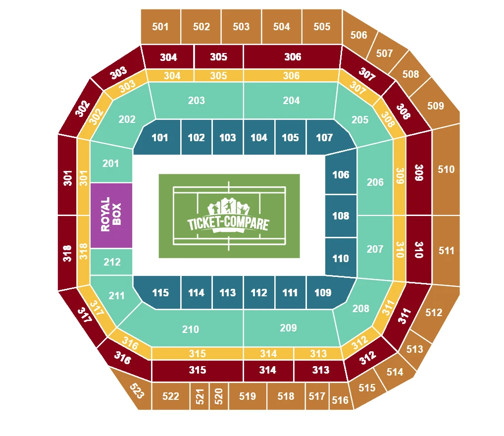 Wimbledon Tennis Club Centre Court Seating Plan