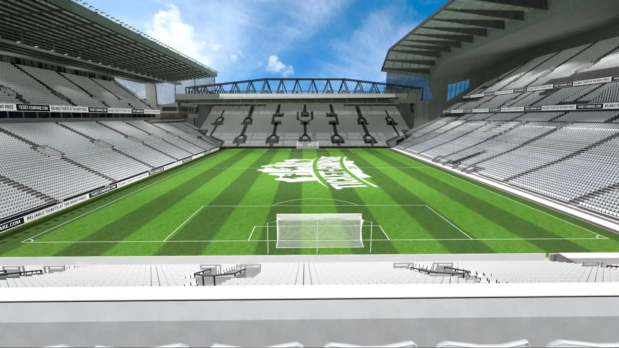 Illustartion of Anfield Stadium Road Stand Upper Tier view