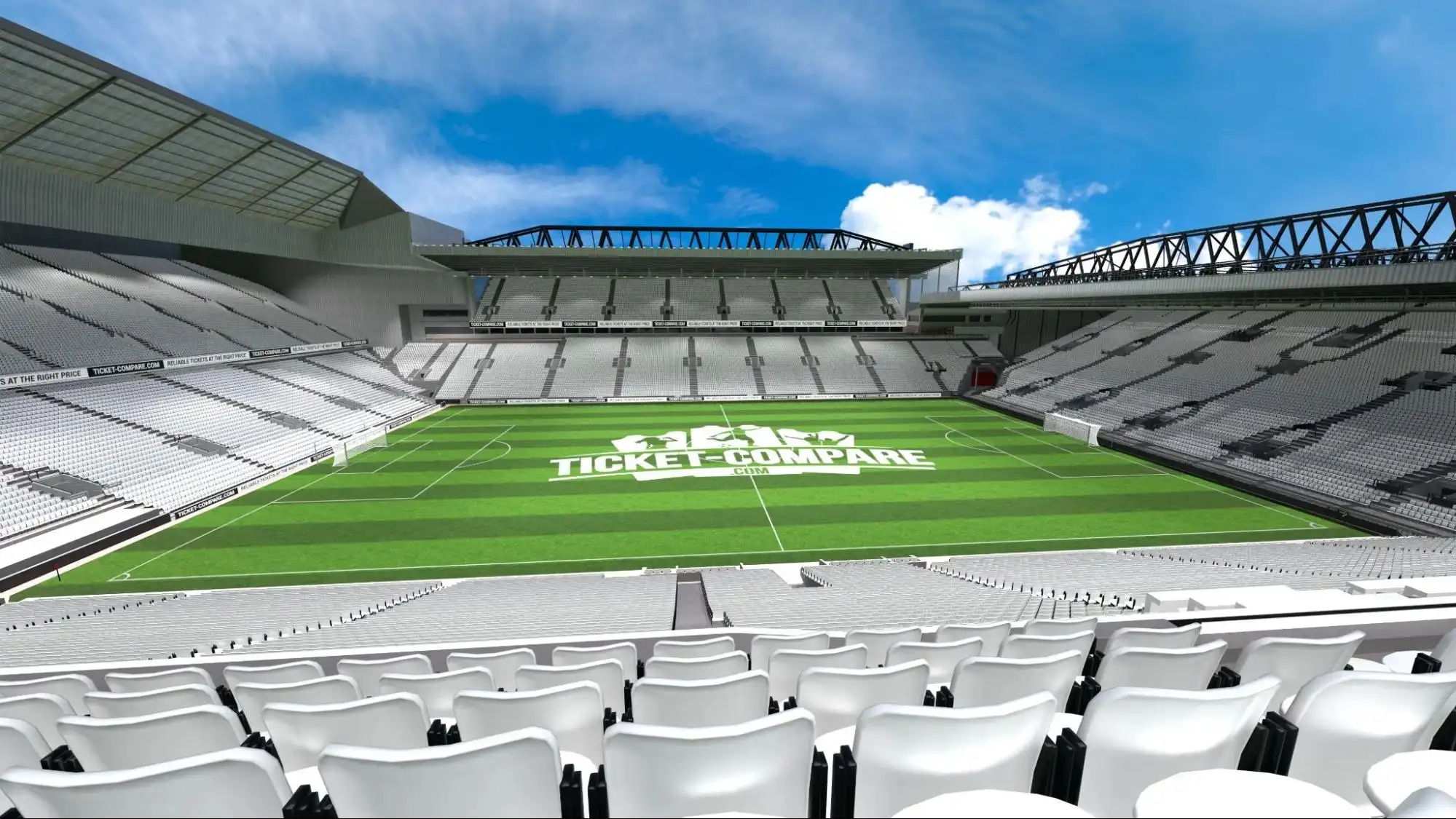 Illustartion of Anfield Stadium Sir Kenny Dalglish Stand view