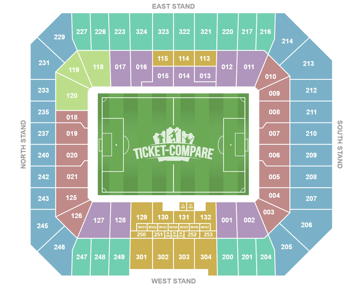Hill Dickinson Stadium Seating Plan