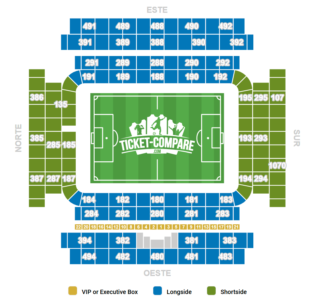 Estadio Carlos Tartiere Seating Plan