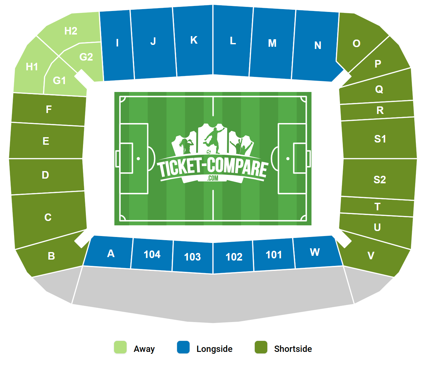Rhein-Neckar-Arena Seating Plan