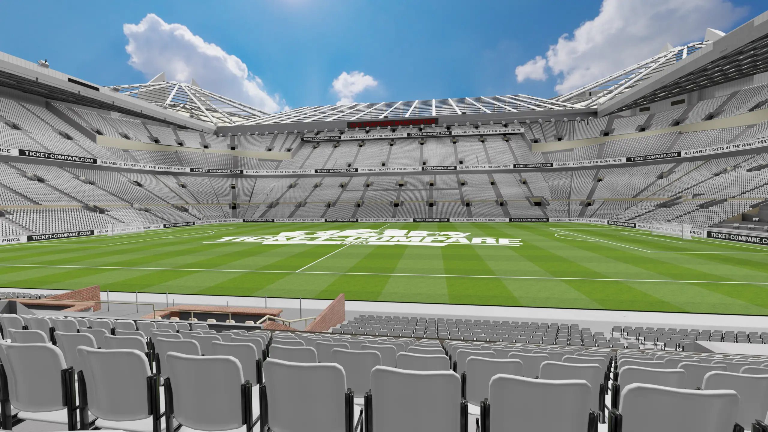 Illustartion of Old Trafford Hospitality (Block s125) view