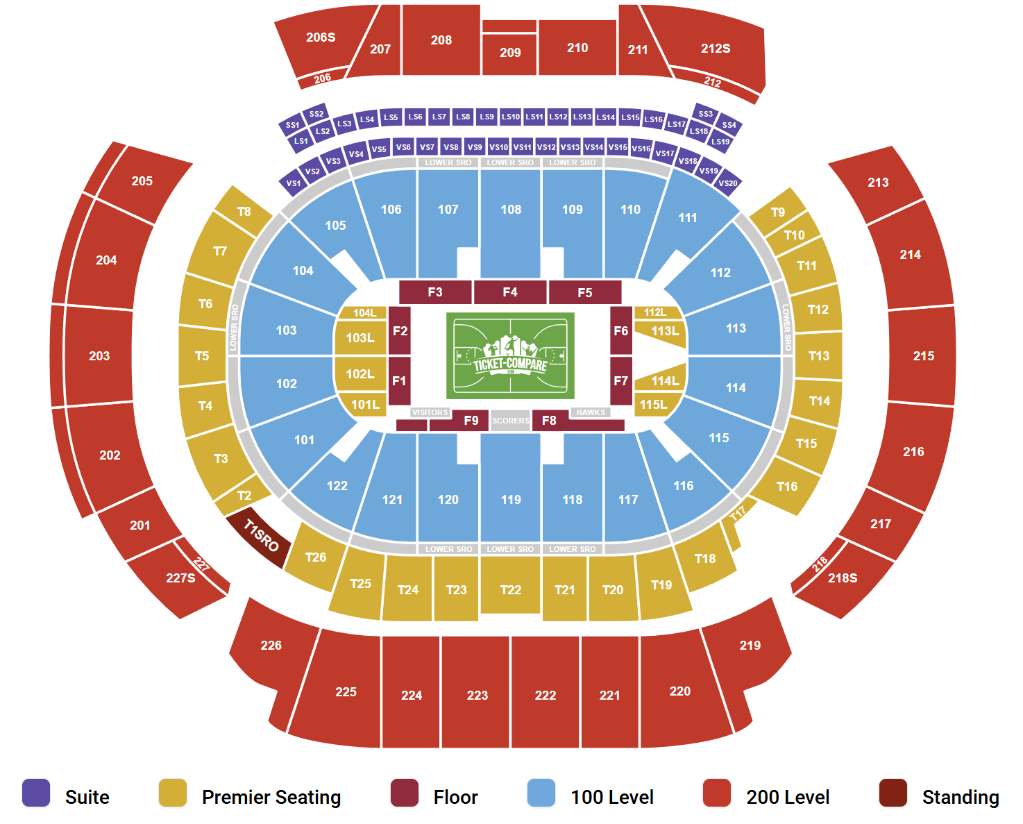 State Farm Arena - GA Seating Chart