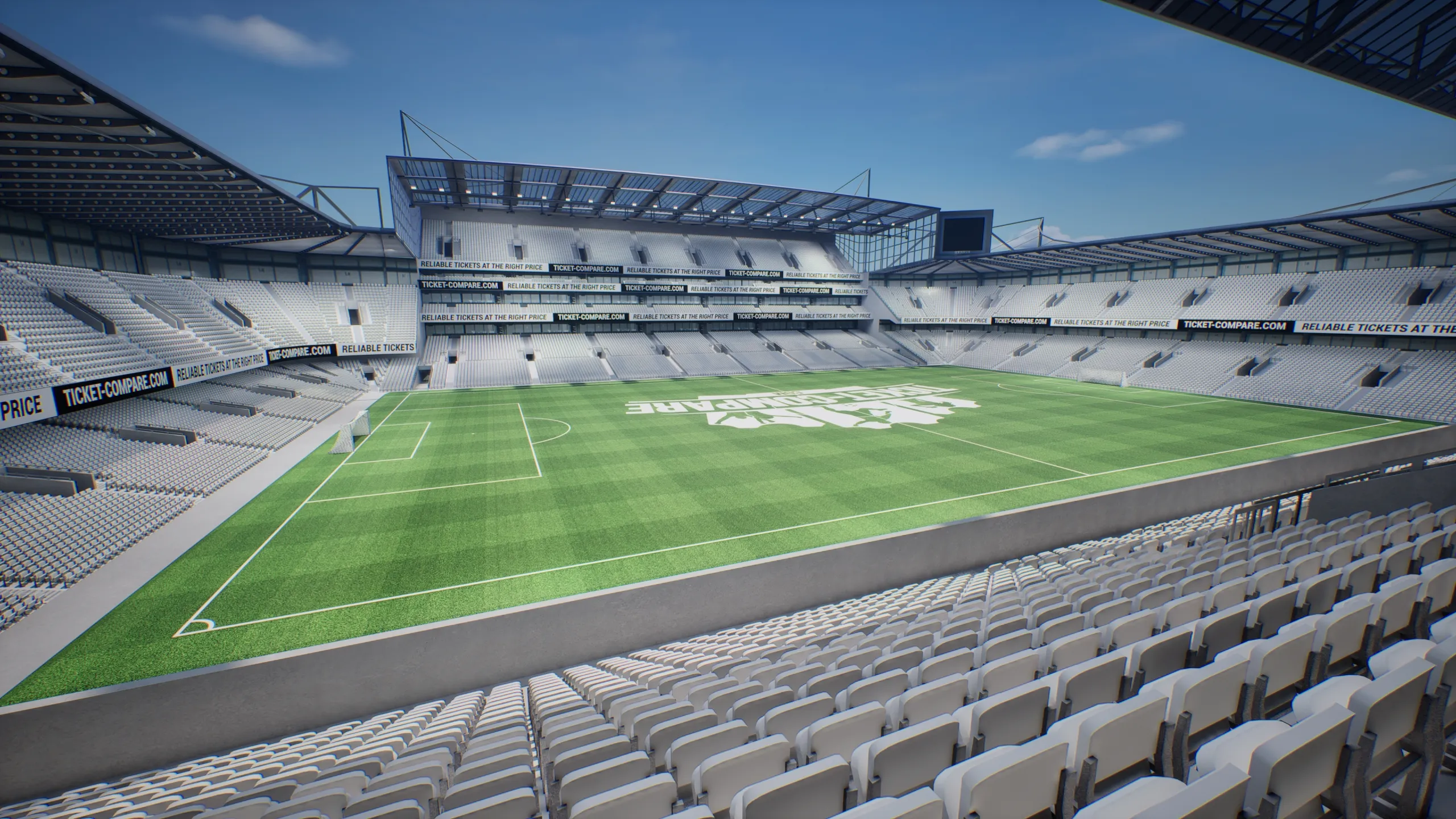 Illustration of the Captains' Bar view on Stamford Bridge stadium