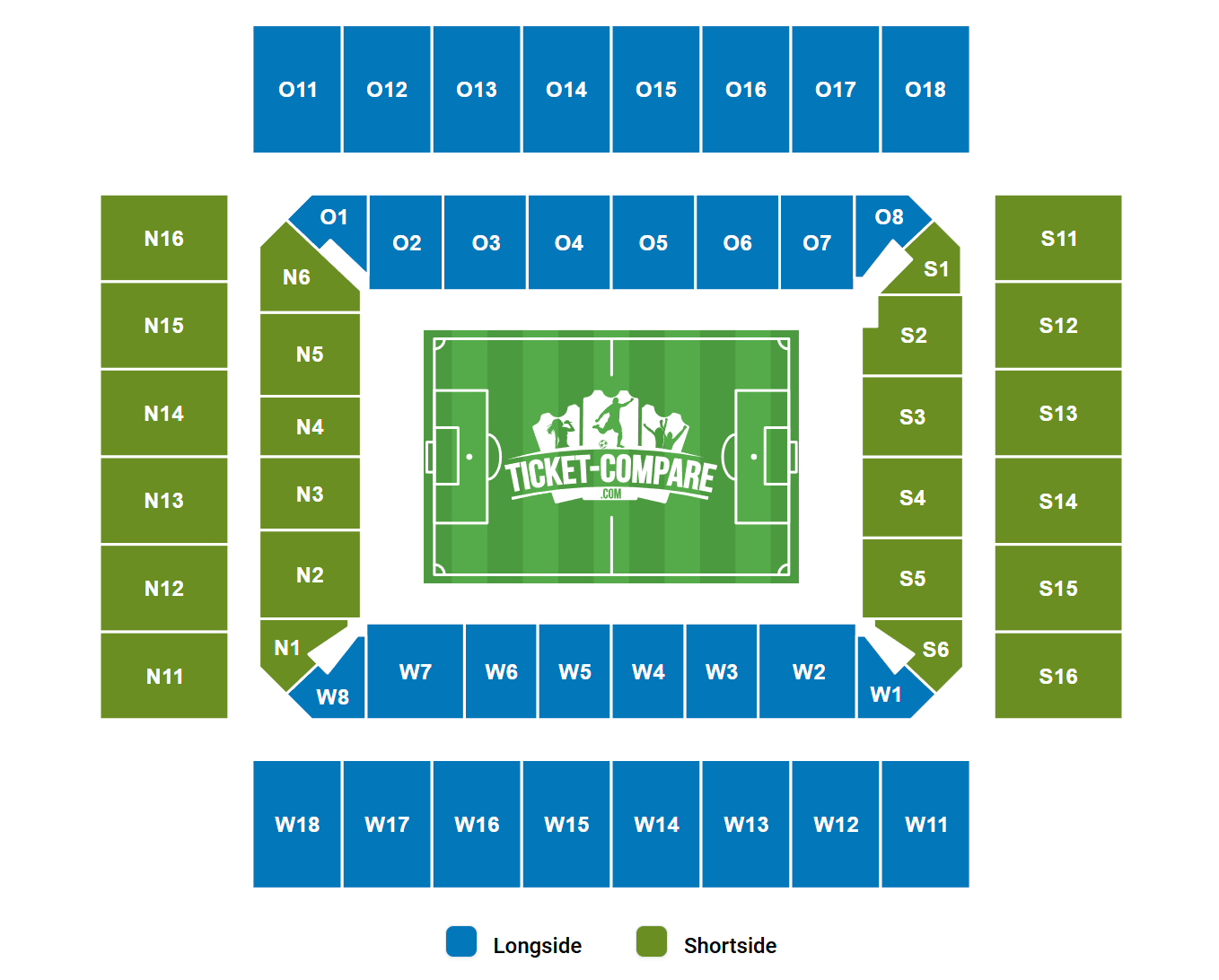 RheinEnergieStadion Seating Plan