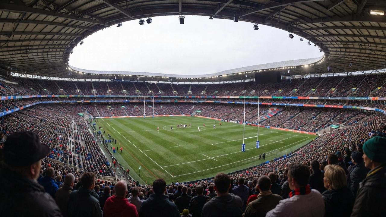 How to Buy France vs Italy Six Nations Rugby Tickets background image